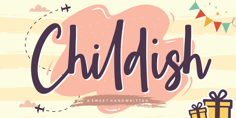 Childish font