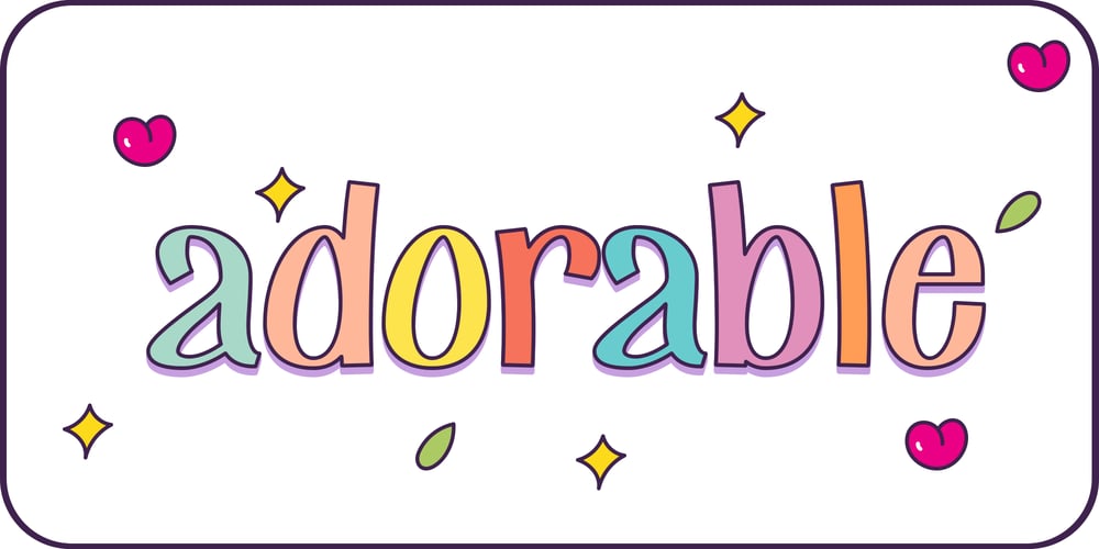 Adorable font