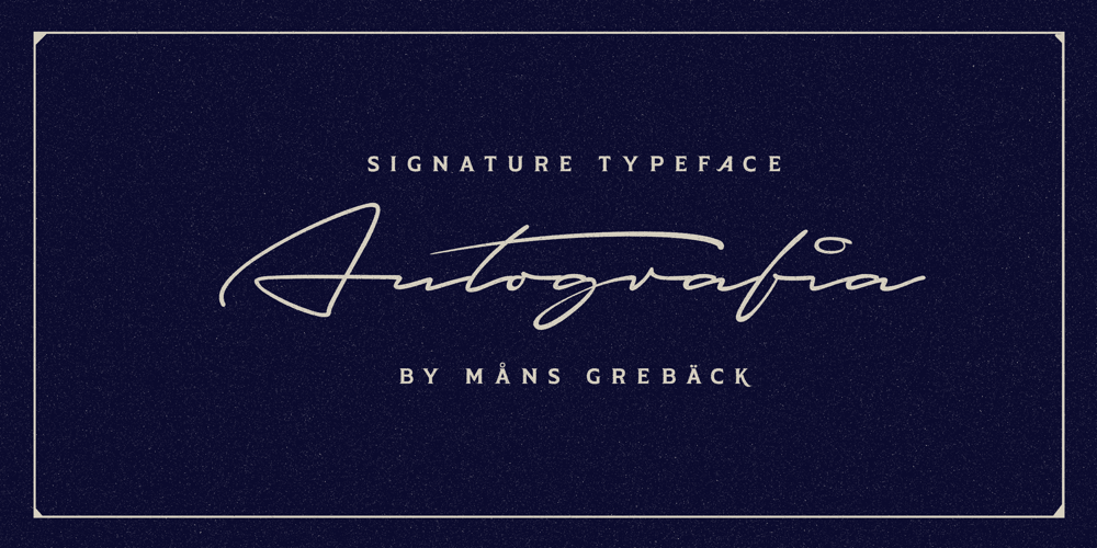 Autografia font