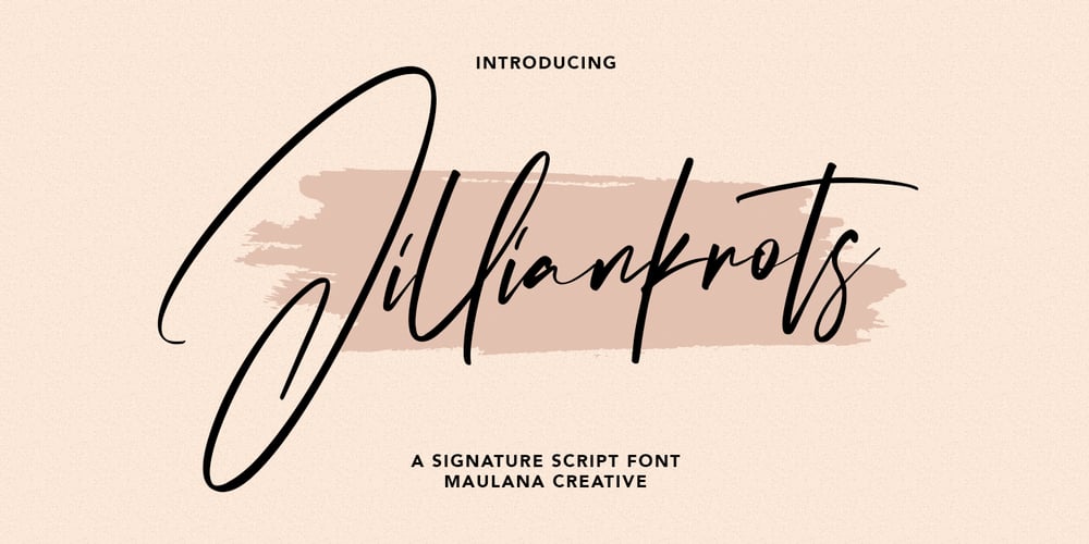 Jilliankrots font
