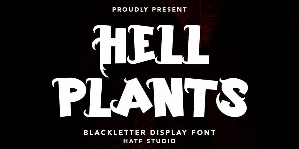 Hell Plants font