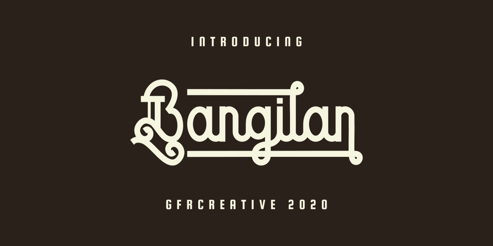 Bangilan font