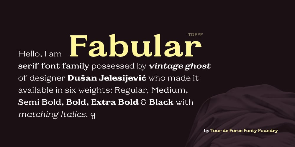Fabular font