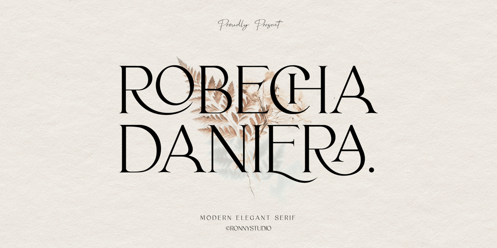 Robecha Daniera font