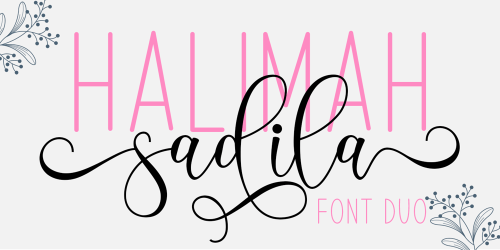 Halimah Sadila font