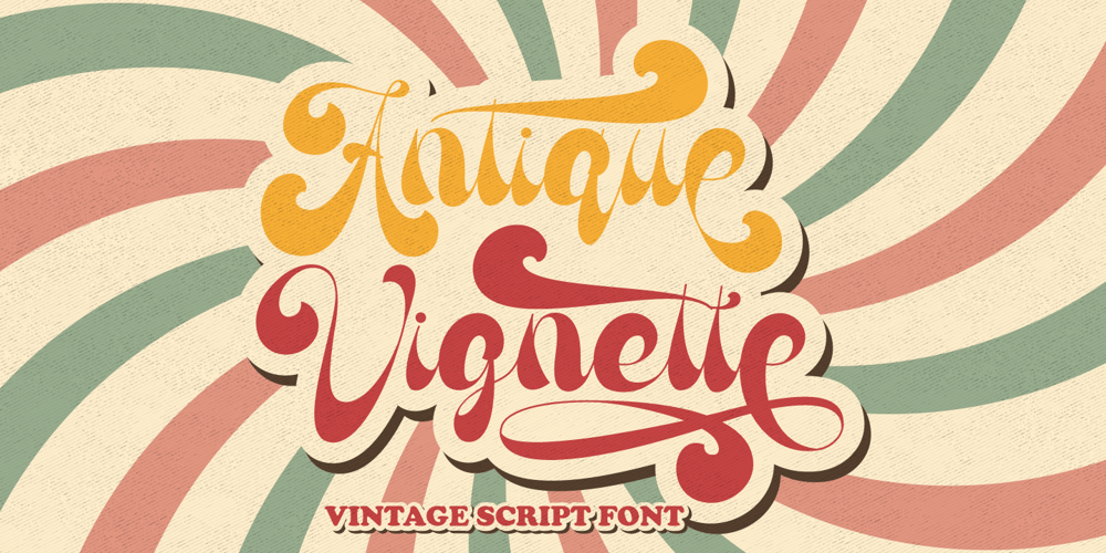 Antique Vignette font