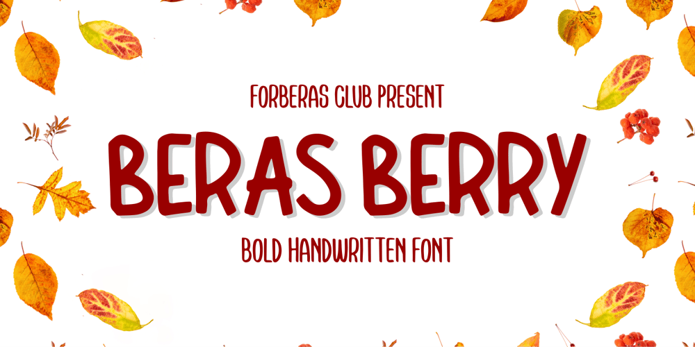 Beras Berry font