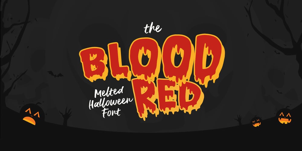 Bloodred font