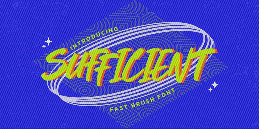 Sufficient font