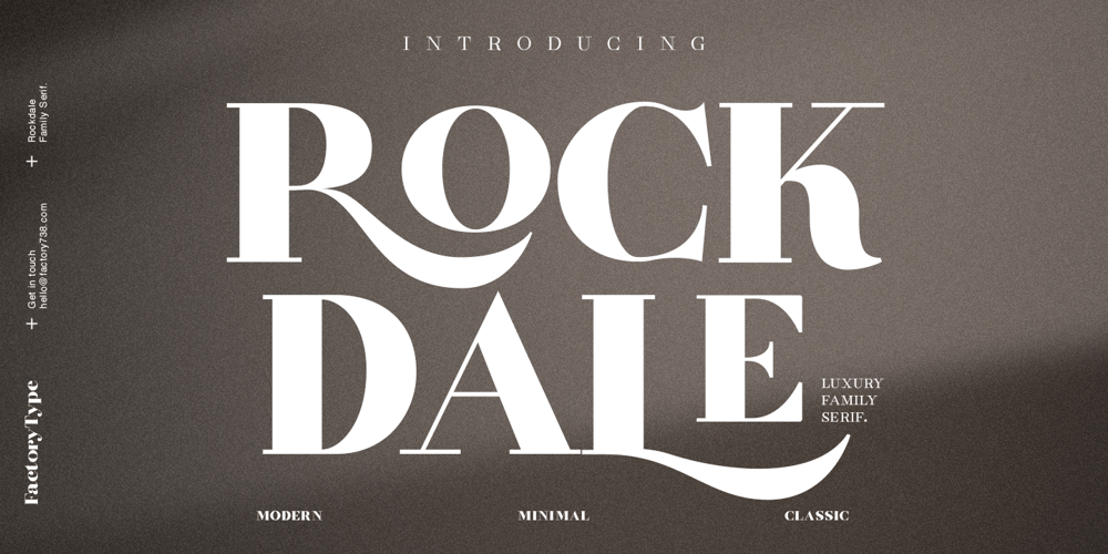 Rockdale font