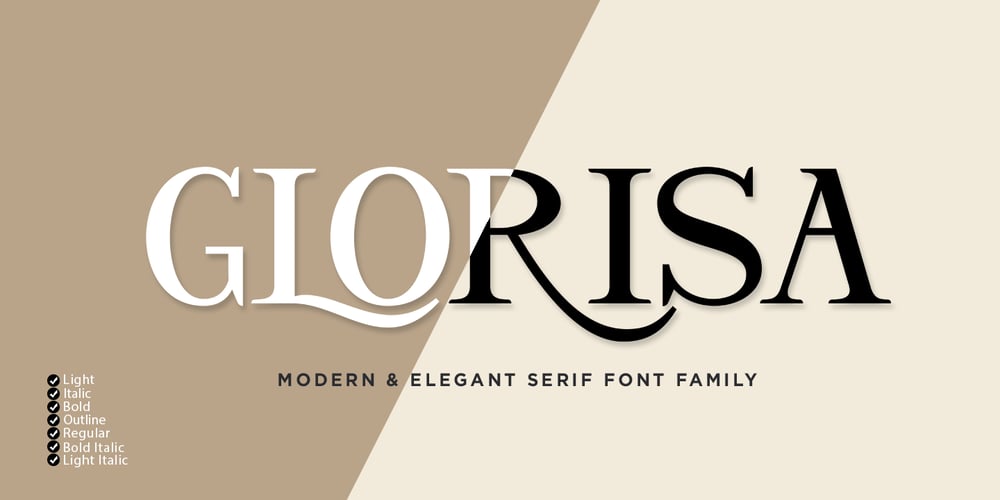 Glorisa font