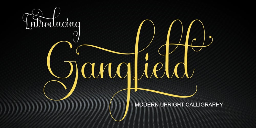 Gangfield font