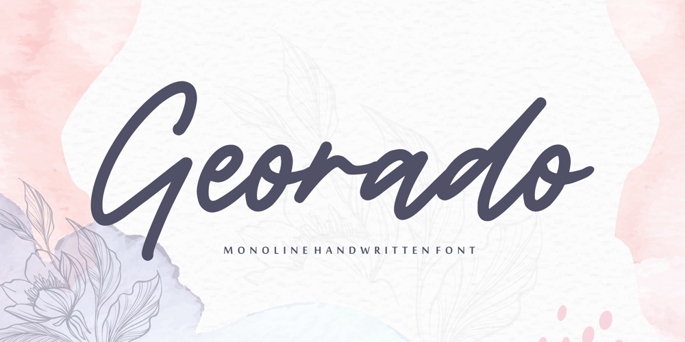 Georado font