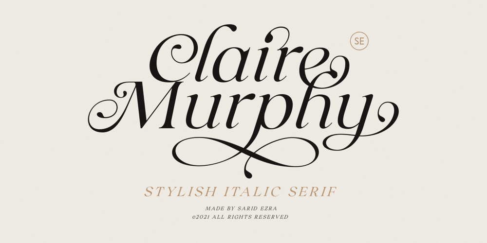 Claire Murphy font