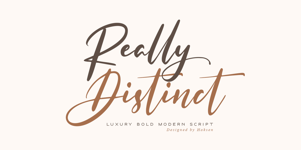 Really Distinct font