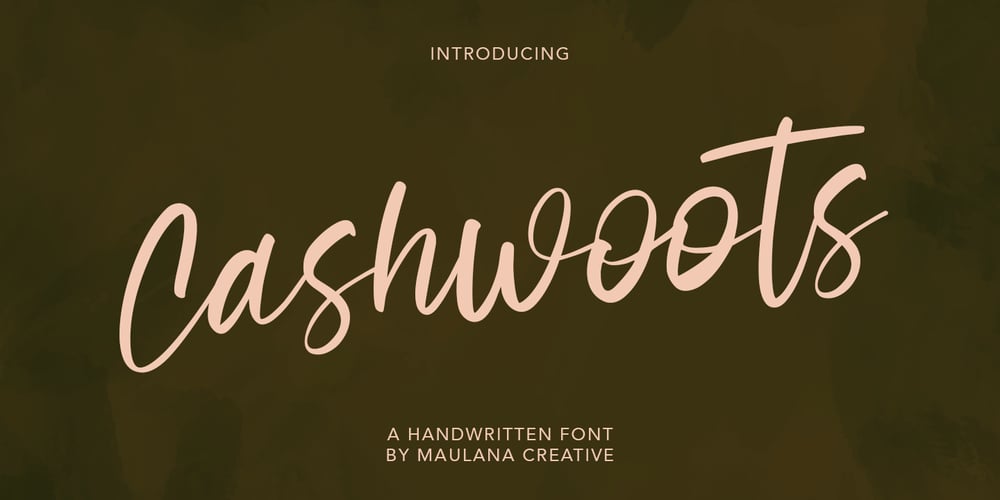 Cashwoots font