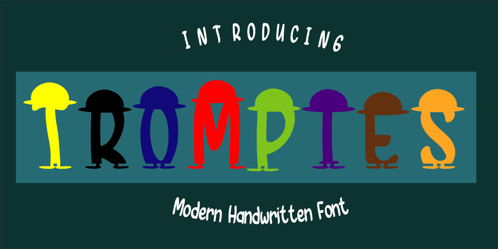 Trompies font