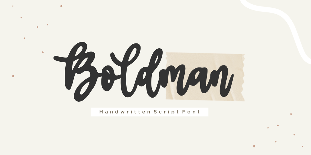 Boldman font