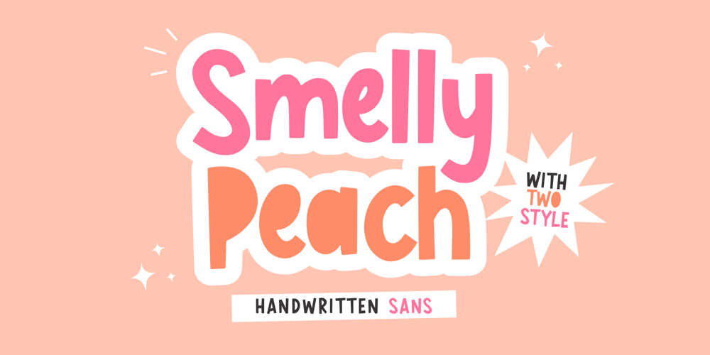 Smelly Peach font