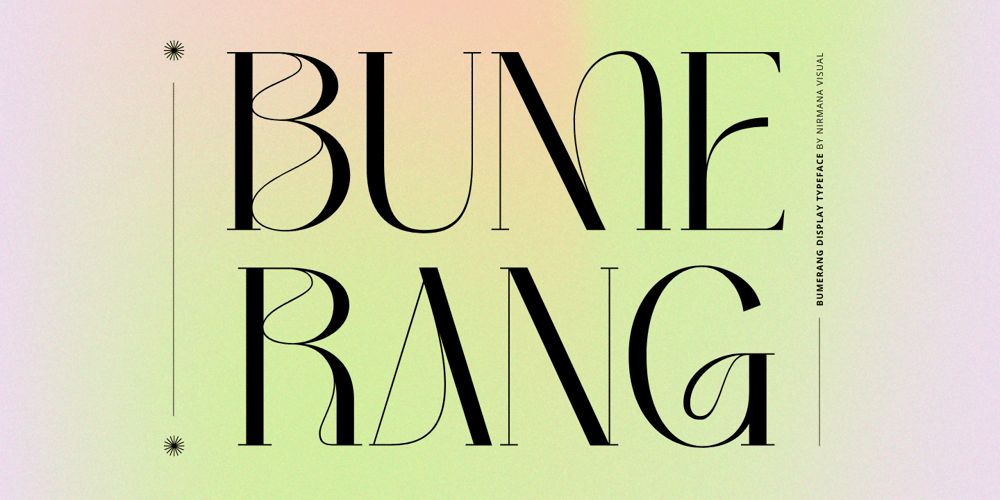 Bumerang font