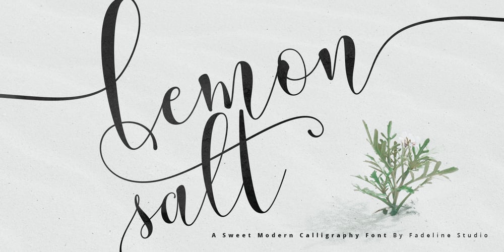 Lemon Salt font
