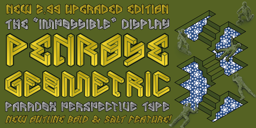 PENROSE Geometric font