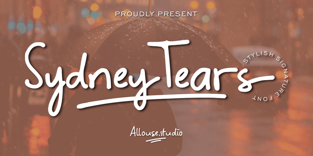 Sydney Tears font