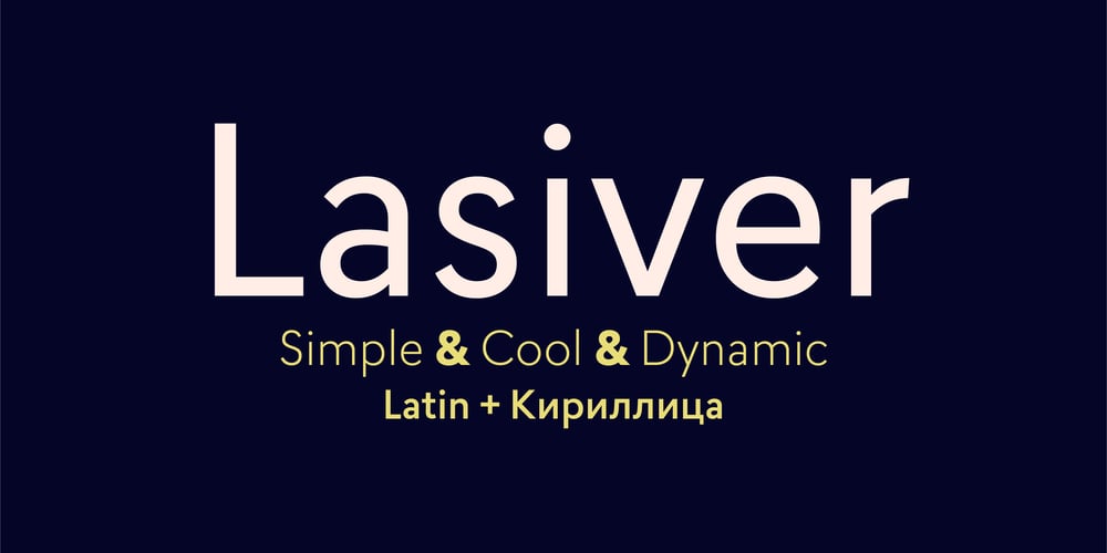 Lasiver font