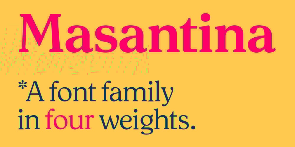 Masantina font