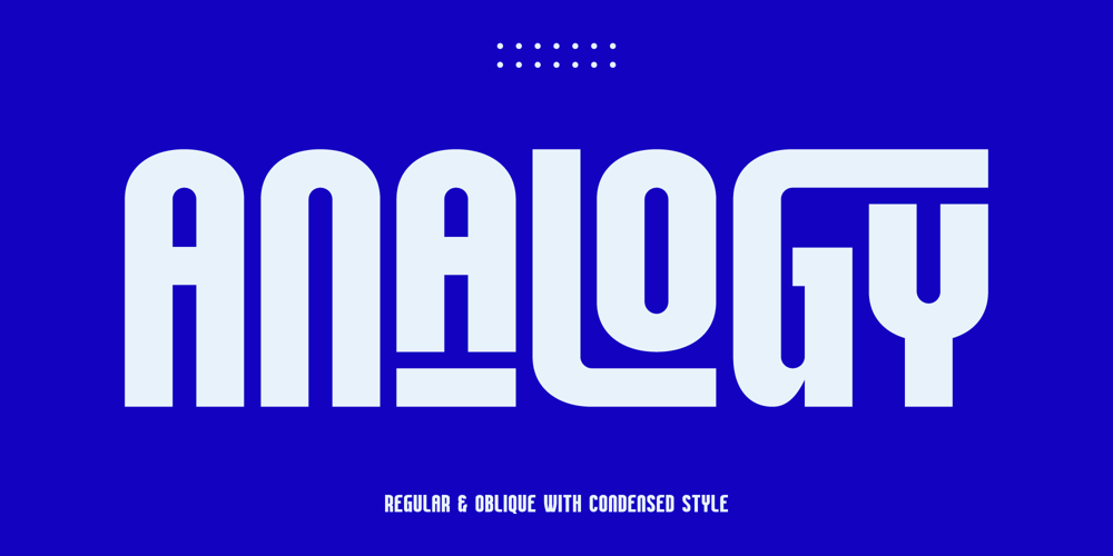Analogy font