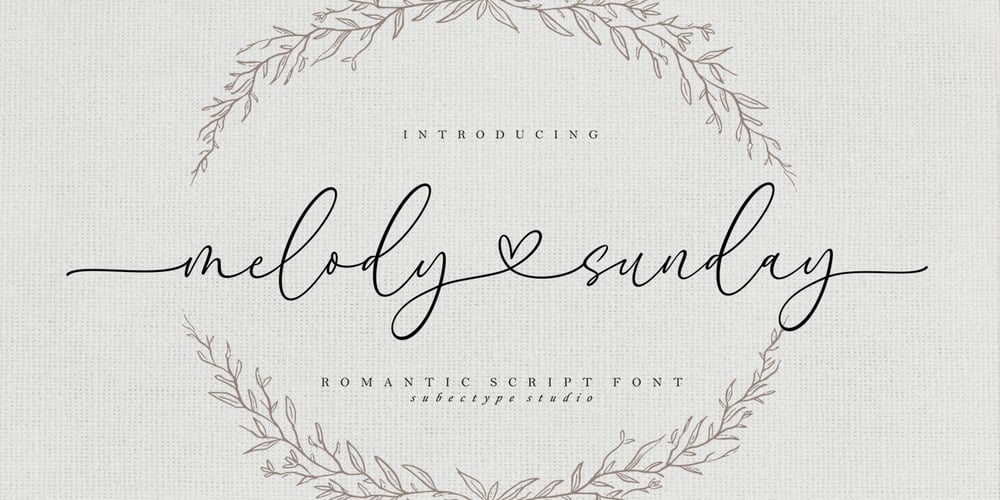 Melody Sunday font