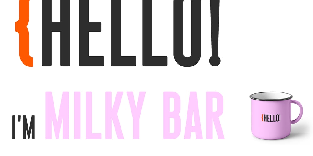 Milky Bar font