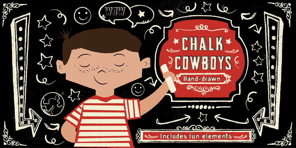 Chalk Cowboys font