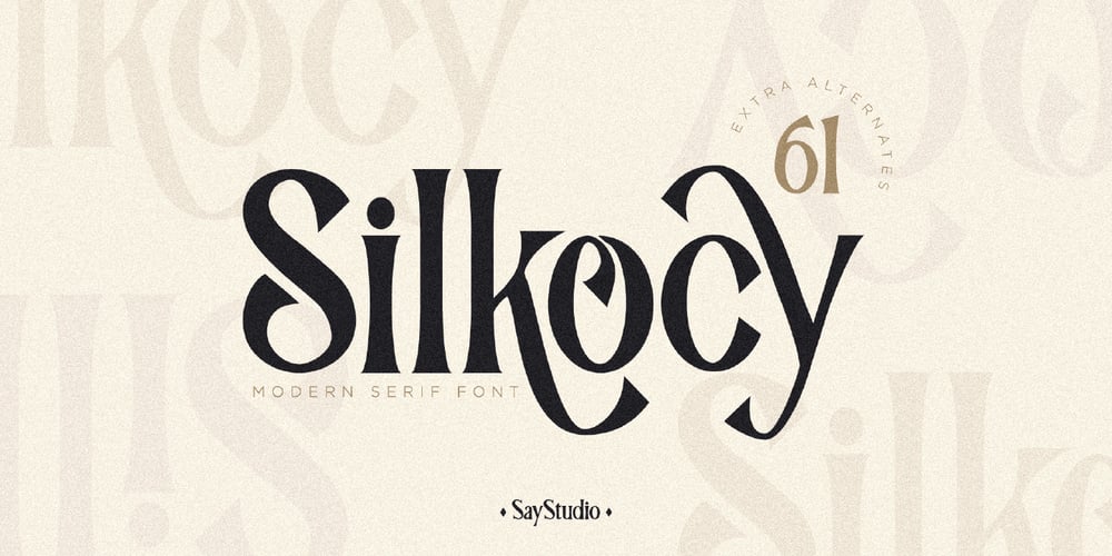 Silkocy font