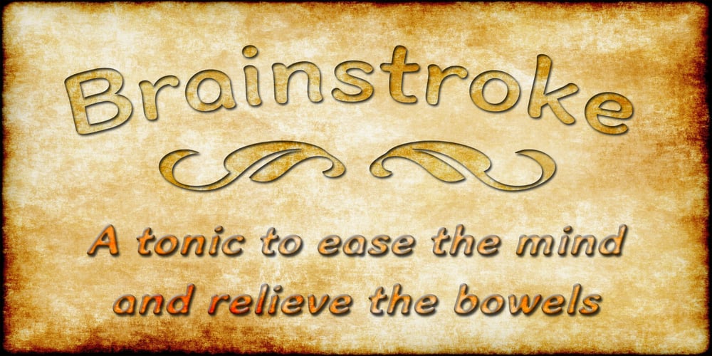Brainstroke font