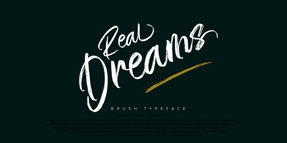 Real Dreams font
