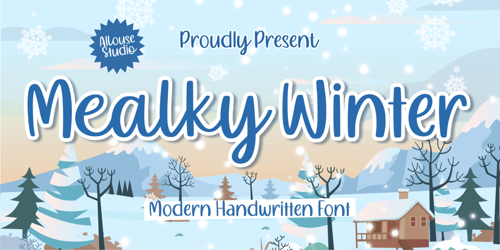 Mealky Winter font