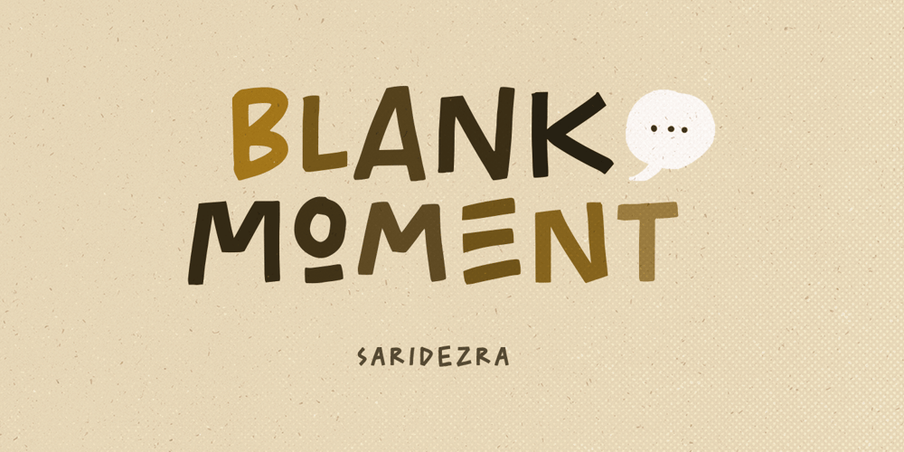 Blank Moment font