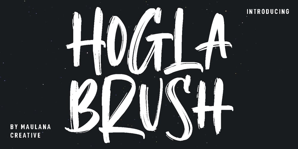 Hogla Brush font