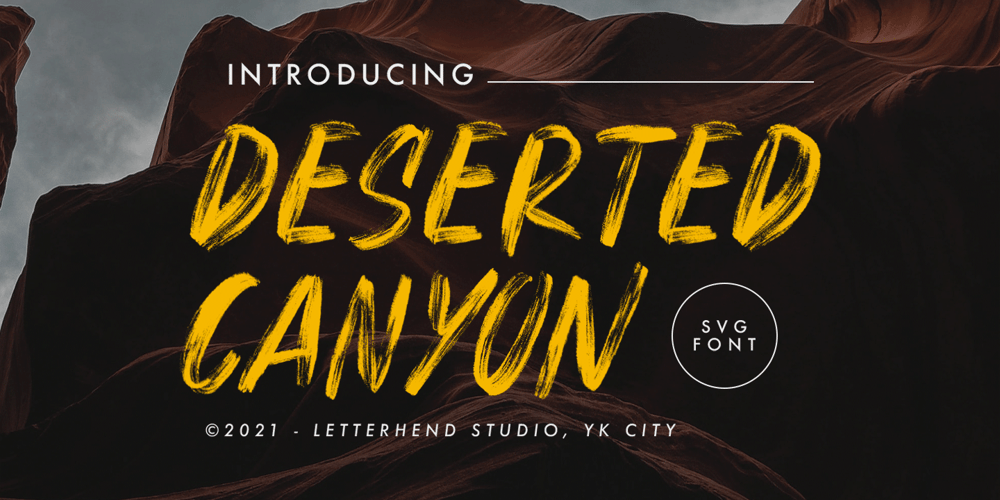 Deserted Canyon font