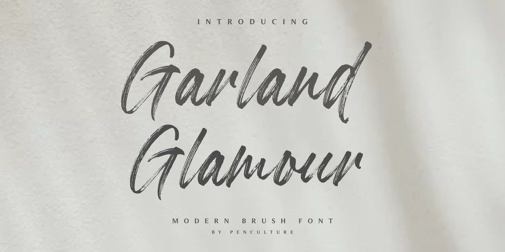Garland Glamour font