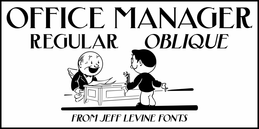 Office Manager JNL font