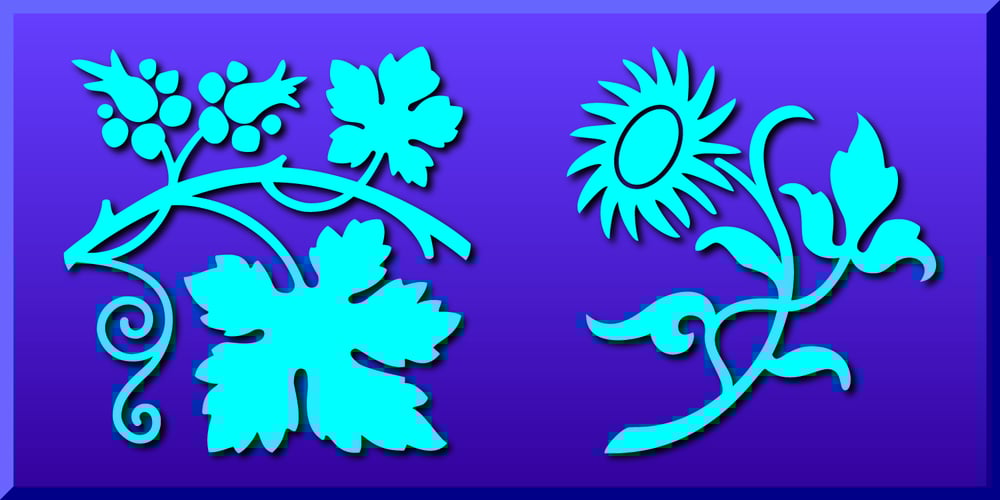 Printers Plant Ornaments font