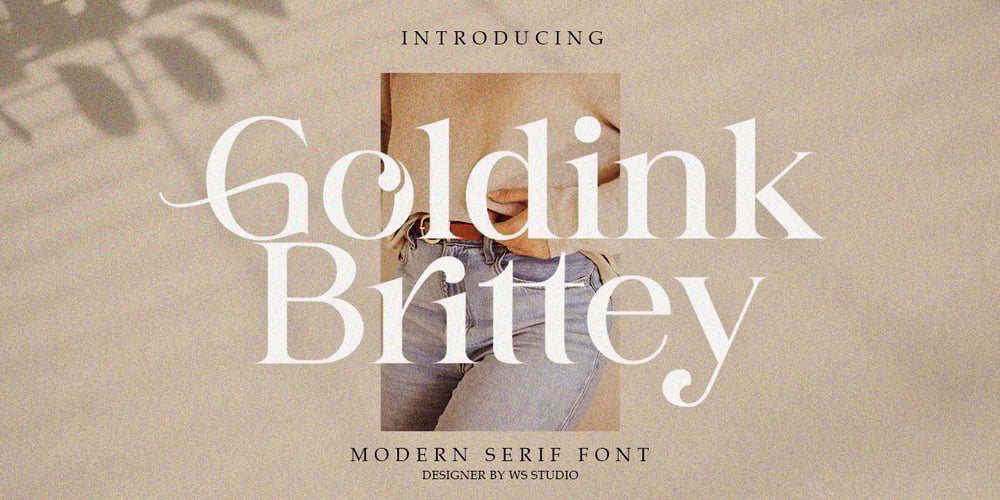 Goldink Brittey font