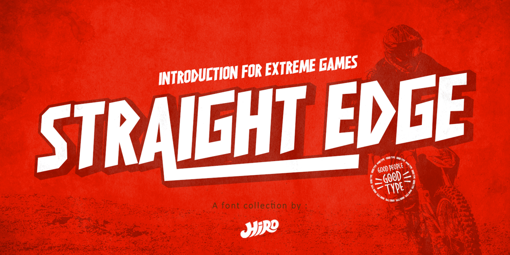 Straight Edge font