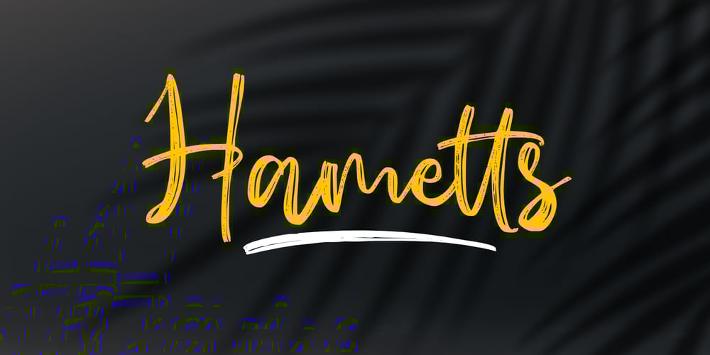 Hametts font
