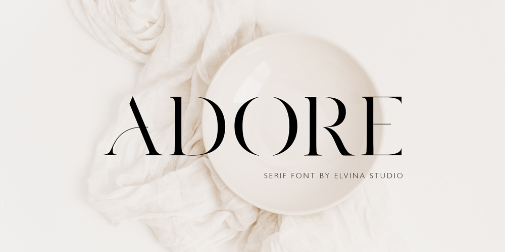Adore Serif font
