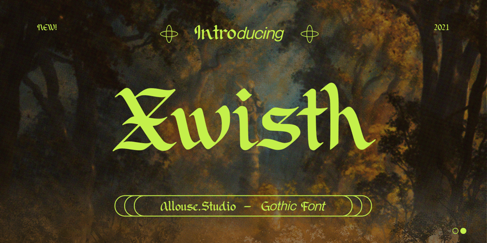 Xwisth font