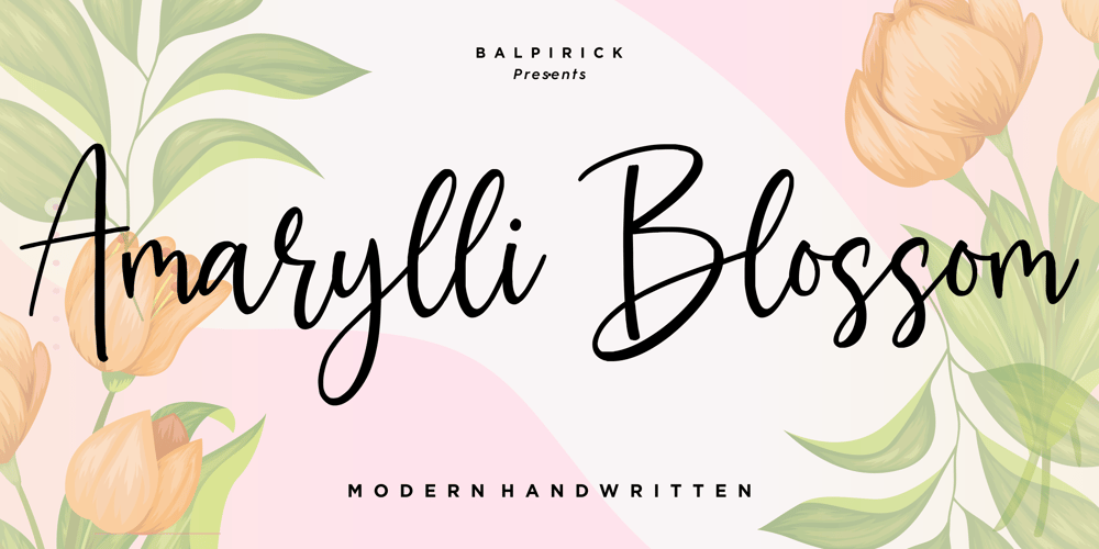 Amarylli Blossom font