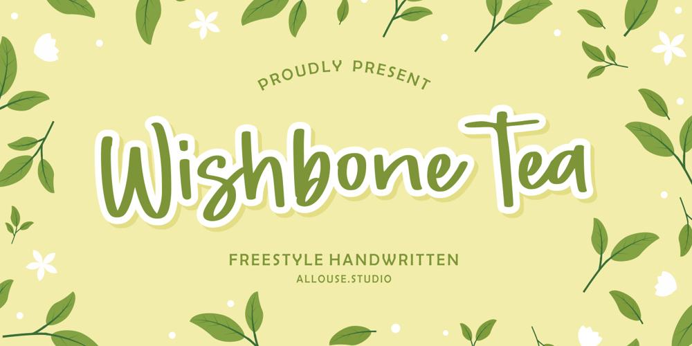Wishbone Tea font